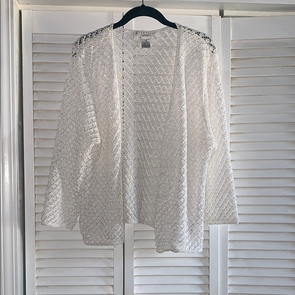 Notations White Cardigan Sweater